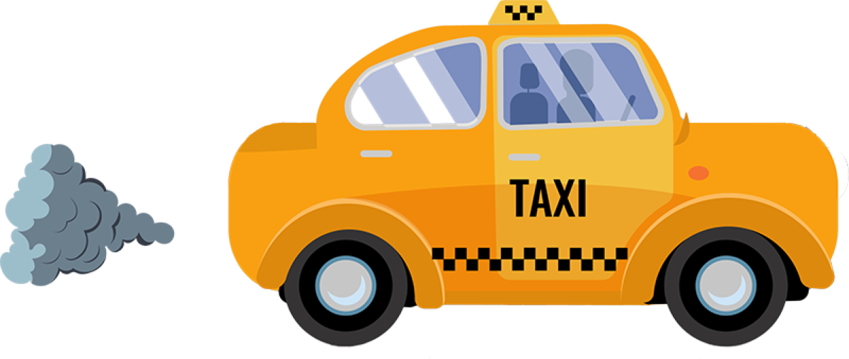 New York City taxi illustration for the cabbie medallion story.